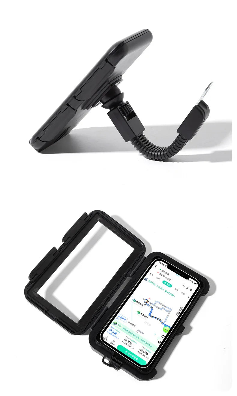 Waterproof Motorcycle Phone Holder Mount On Handlebar - Smarsty