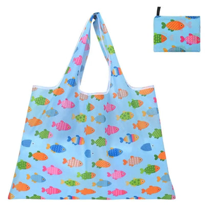 Foldable Shopping Bag Large Capacity Lightweight Tote - Smarsty