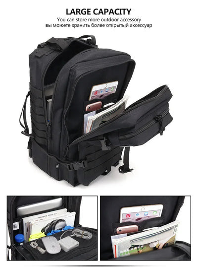 30/50L Tactical Backpacks Man Traveling Bags Survival Outdoor 3P Assault Pack EDC Molle Pack hiking Trekking Hunting Bag - Smarsty