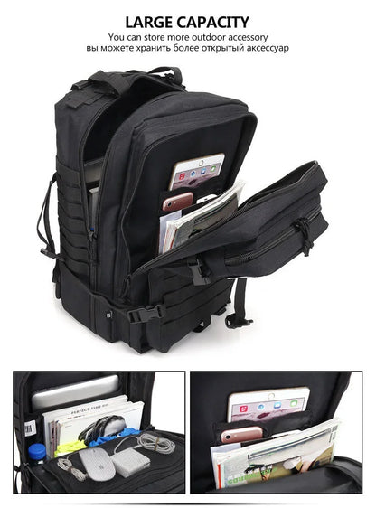 30/50L Tactical Backpacks Man Traveling Bags Survival Outdoor 3P Assault Pack EDC Molle Pack hiking Trekking Hunting Bag - Smarsty