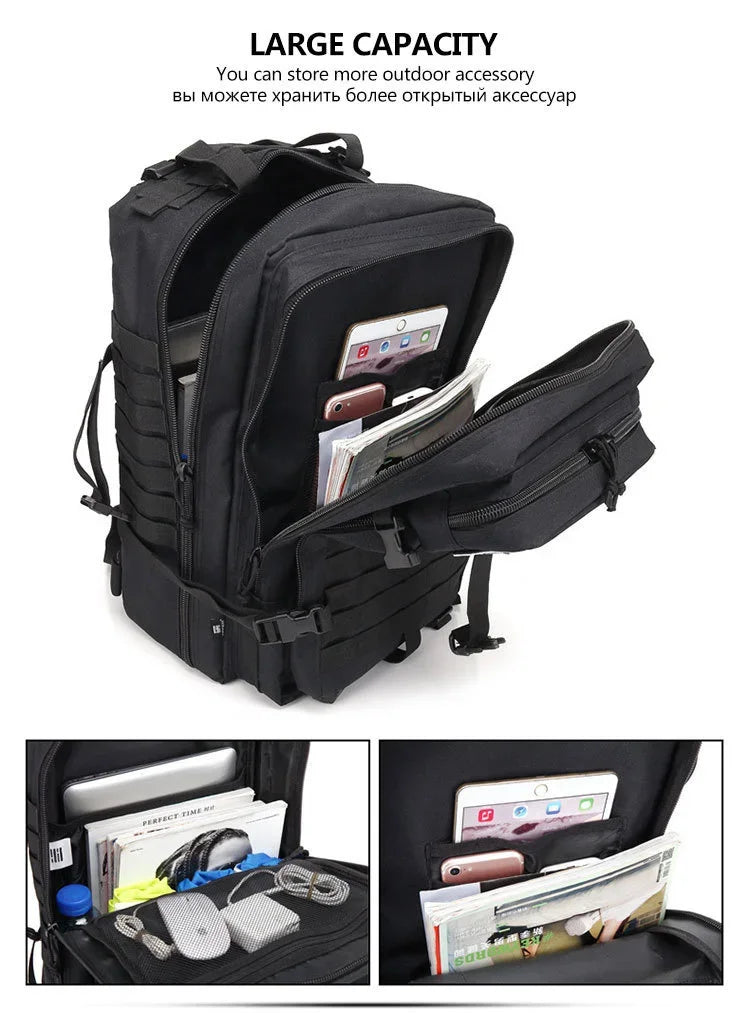 30/50L Tactical Backpacks Man Traveling Bags Survival Outdoor 3P Assault Pack EDC Molle Pack hiking Trekking Hunting Bag - Smarsty