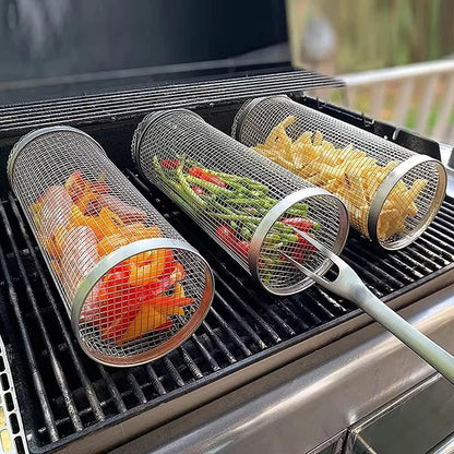 Stainless Steel Barbecue Grill Cage for Easy Smoking - Smarsty