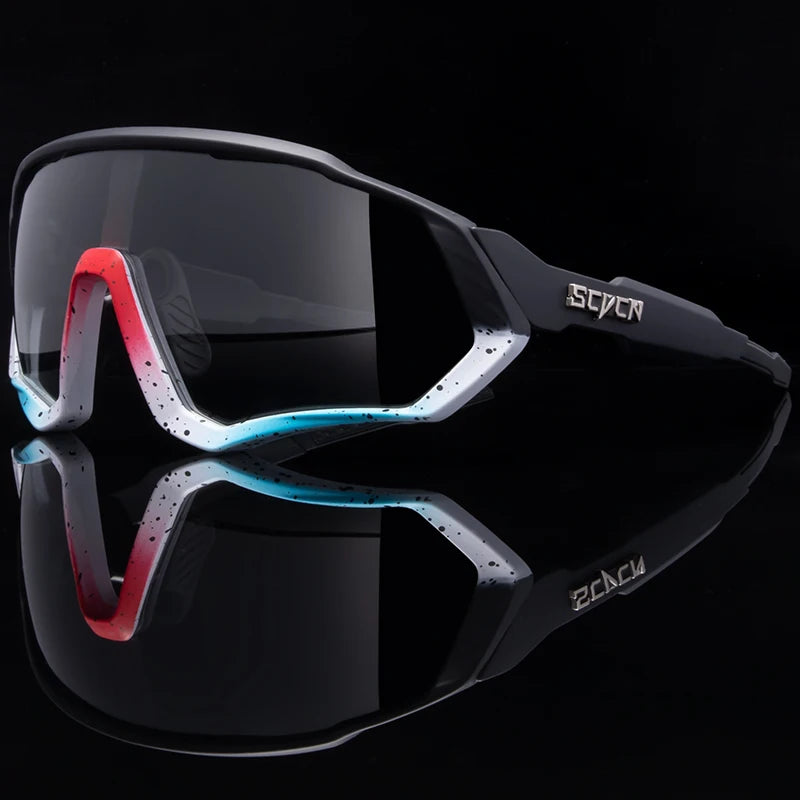 SCVCN  UV400 Sport Cycling Glasses Road Sunglasses Bicycle Eyewear Mountain Bike MTB Cycl Goggles running glasses