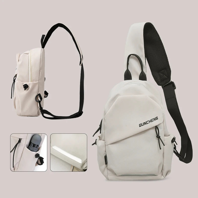 Lightweight Nylon Crossbody Bag Unisex Chest Pack Travel - Smarsty