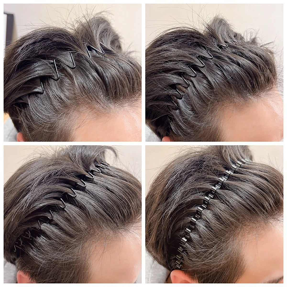 Unisex Alloy Hair Hoop Anti Slip Invisible Headband - Smarsty