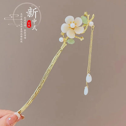 Elegant Flower Tassel Hair Clip for Women - Smarsty