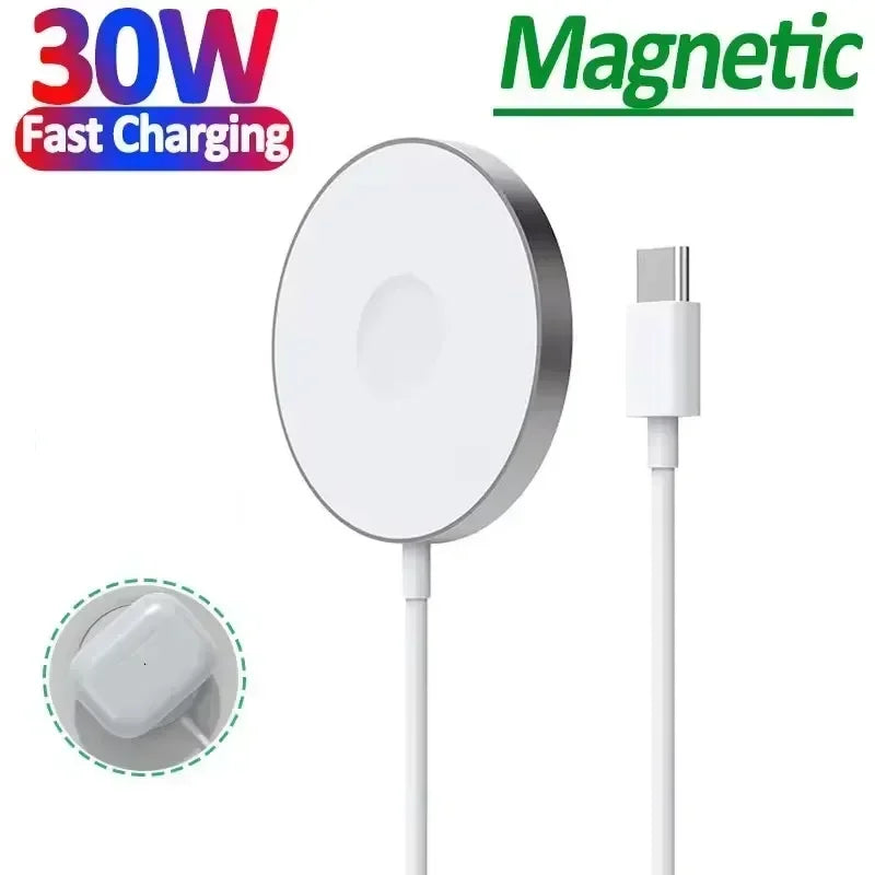 Strong Magnetic Wireless Charger 15W For iPhone And AirPods - Smarsty