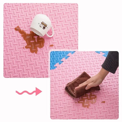 12pcs Foam Baby Play Mat Puzzle Mat Kids Interlocking Exercise Tiles Rugs Floor Tiles Toy Carpet Soft Carpet 30*30*1cm - Smarsty