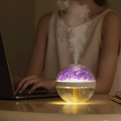 USB Rechargeable 270ML Air Humidifier with LED Light - Smarsty
