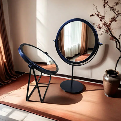 360 Degree Rotating Iron Makeup Mirror with Stylish Design - Smarsty