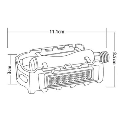 Bicycle Flat Pedals Anti Slip Aluminum Lightweight Sealed Bearings Non-Slip Alloy Flat Pedals for MTB Mountain Bike
