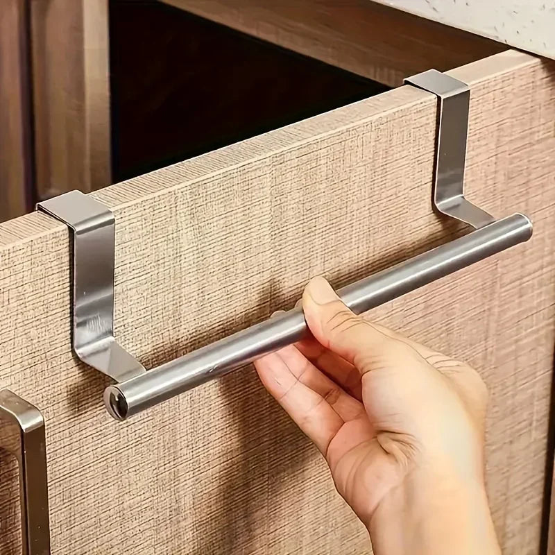 Over Door Stainless Steel Towel Rack for Kitchens - Smarsty
