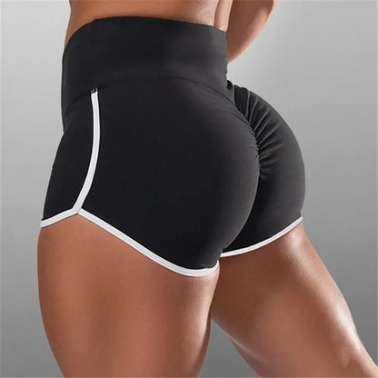 S-3XL Summer Quick-drying Running Shorts For Women  High Waist Women Exercise Sexy Hips Push Up Sportswear Casual Yoga Pants - Smarsty