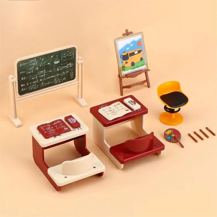 Original Toys Miniature Items Furniture Family Toys Dollhouse LivingRoom Bathroom Kitchen Set Pretend Creative Ideas Kids Toys by Smarsty