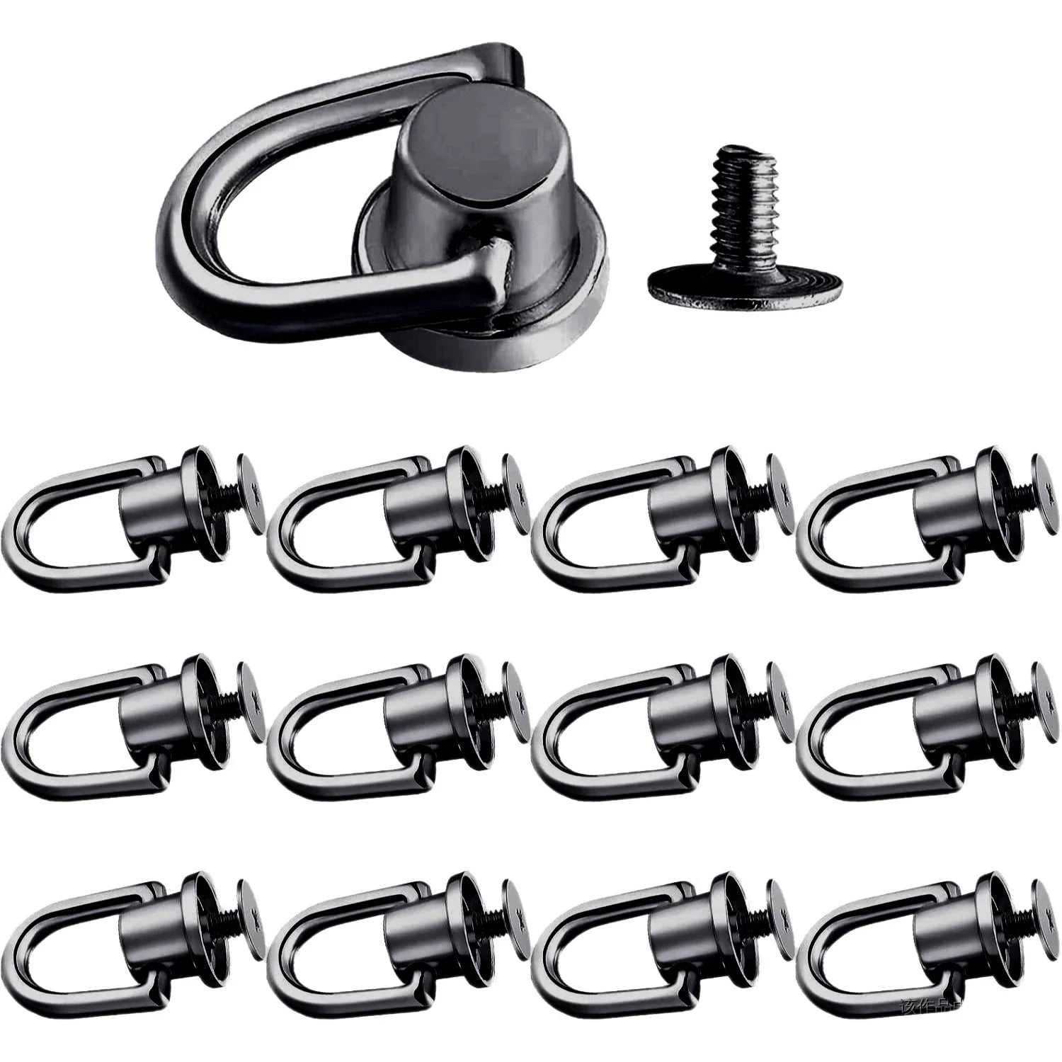 1/10pcs D-shaped Ring Bag Clip Buckles Retro Metal Double Buckle Handbag Chain Handles Connector Bag Strap Hardware Accessories