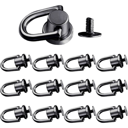 1/10pcs D-shaped Ring Bag Clip Buckles Retro Metal Double Buckle Handbag Chain Handles Connector Bag Strap Hardware Accessories