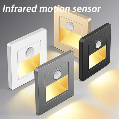 PIR Motion Sensor LED Night Light for Safe Stairs - Smarsty