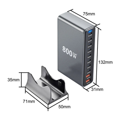 GaN 800W Desktop USB C Charger PD3.1 Fast Charge Pro - Smarsty
