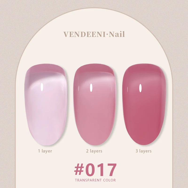 Vendeeni 24 Colors Jelly Gel Nail Polish Set - Smarsty