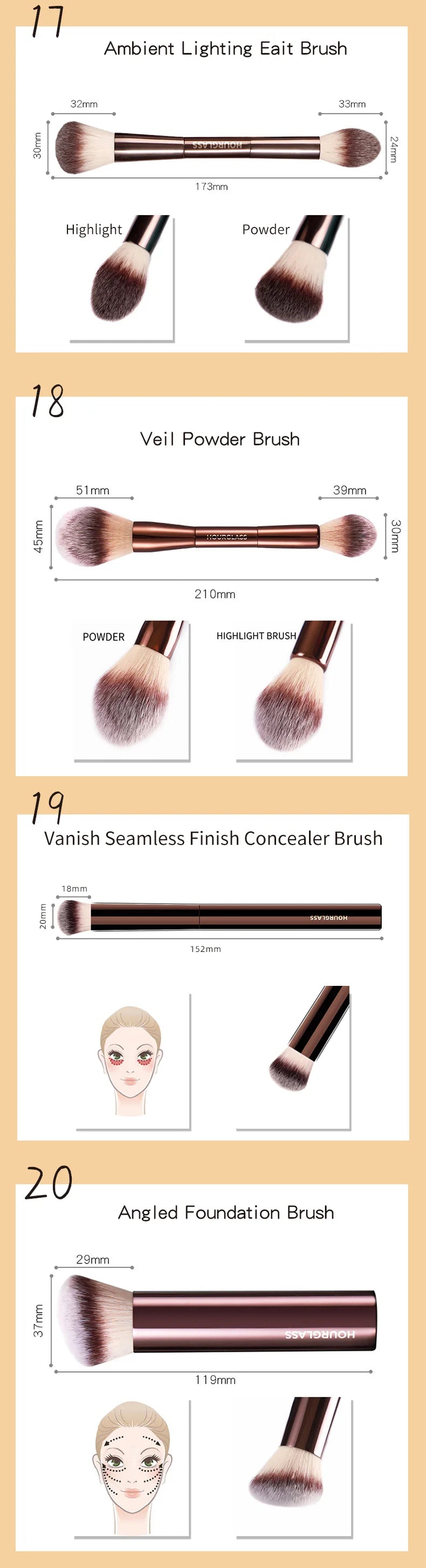 Hourglass Makeup Brushes for Flawless Foundation Application - Smarsty