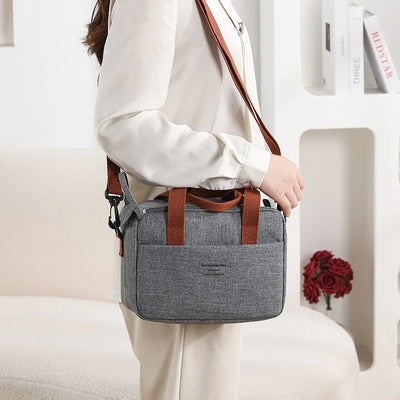 Insulated Portable Lunch Bag For Women Waterproof Tote - Smarsty