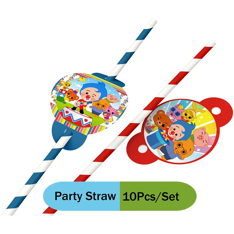 Cartoon Clown Baby Shower Party Supplies Set - Smarsty