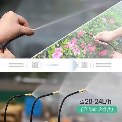 Misting Cooling System with Adjustable Atomizer Nozzles - Smarsty