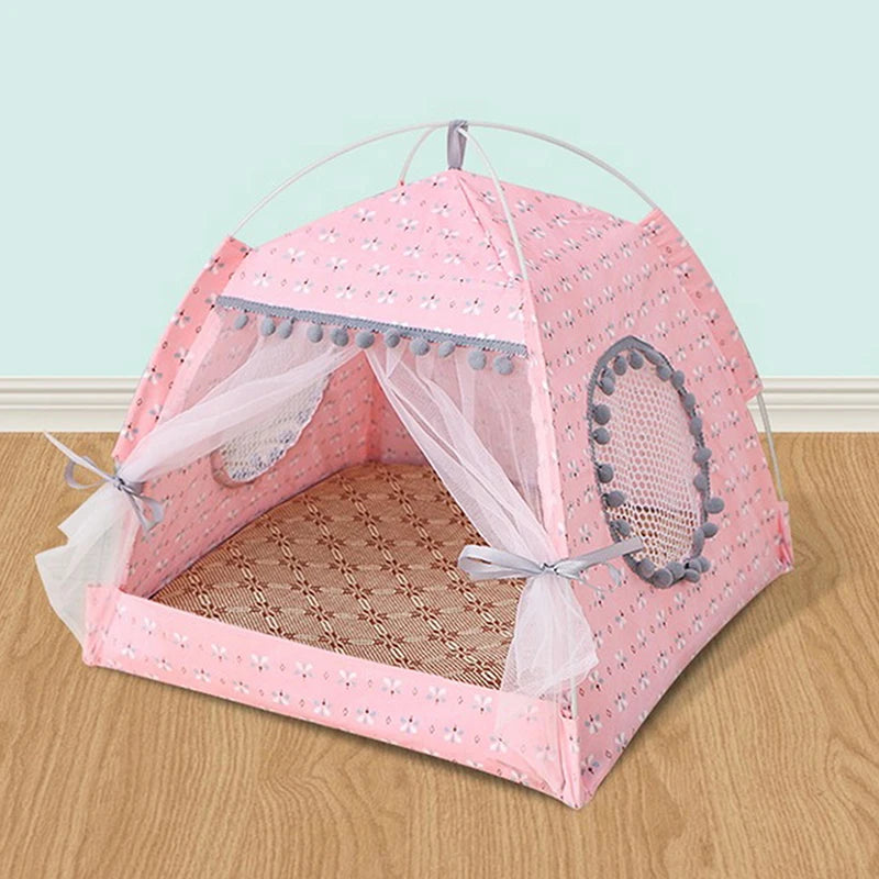 Cute Foldable Cat Bed Tent for Cozy Comfort - Smarsty