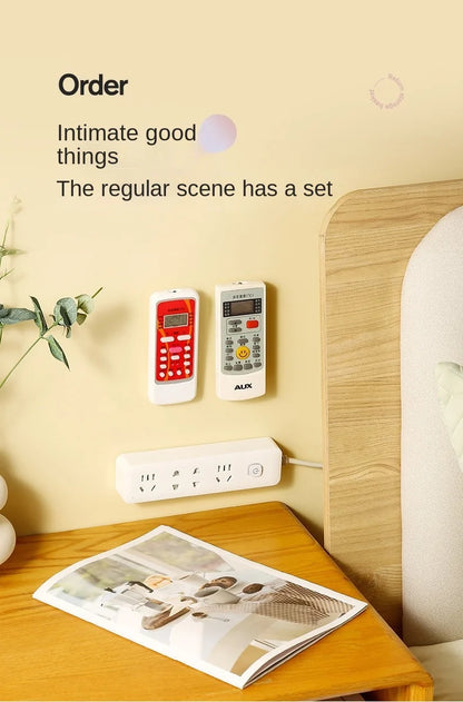 Magnetic Remote Control Holder Wall Mount Adhesive Remote Control Holder Strong Hold Tv Remote Holder for Home Office