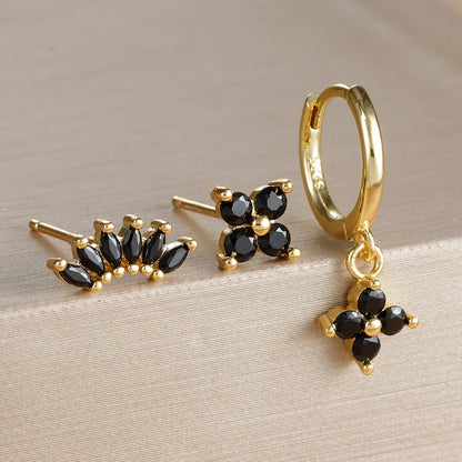 3PCS Stainless Steel Dangle Earrings Set for Women - Smarsty