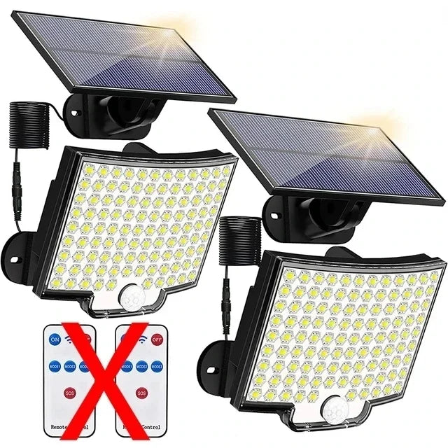 Solar Powered LED Wall Lights with Human Body Sensor - Smarsty