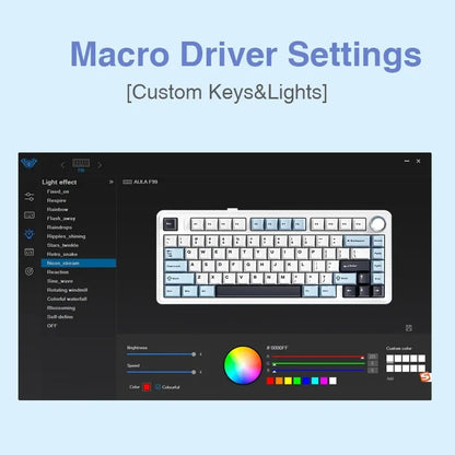 Gaming Mechanical Keyboard 75 Percent RGB Gasket Structure