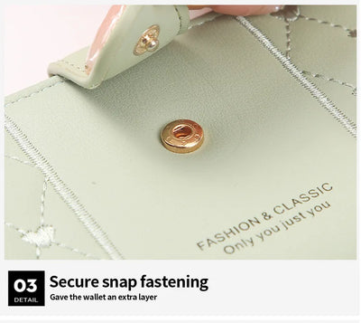Women Long Wallet Pu Leather Card Holder Large Capacity Hasp Zipper Coin Purse Multi Card Organizer Cell Phone Wristlet Handbag - Smarsty