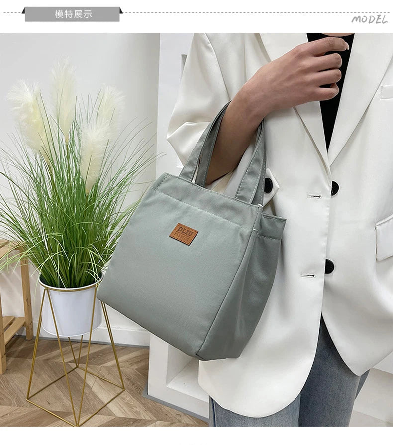 Large Insulated Lunch Bag With Aluminum Foil Top Handle - Smarsty