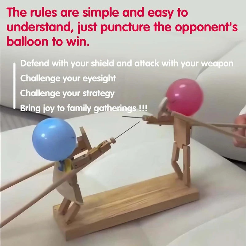 Double Battle Poke Balloon Toy Head Parent-child Interactive Toy Handmade - Smarsty