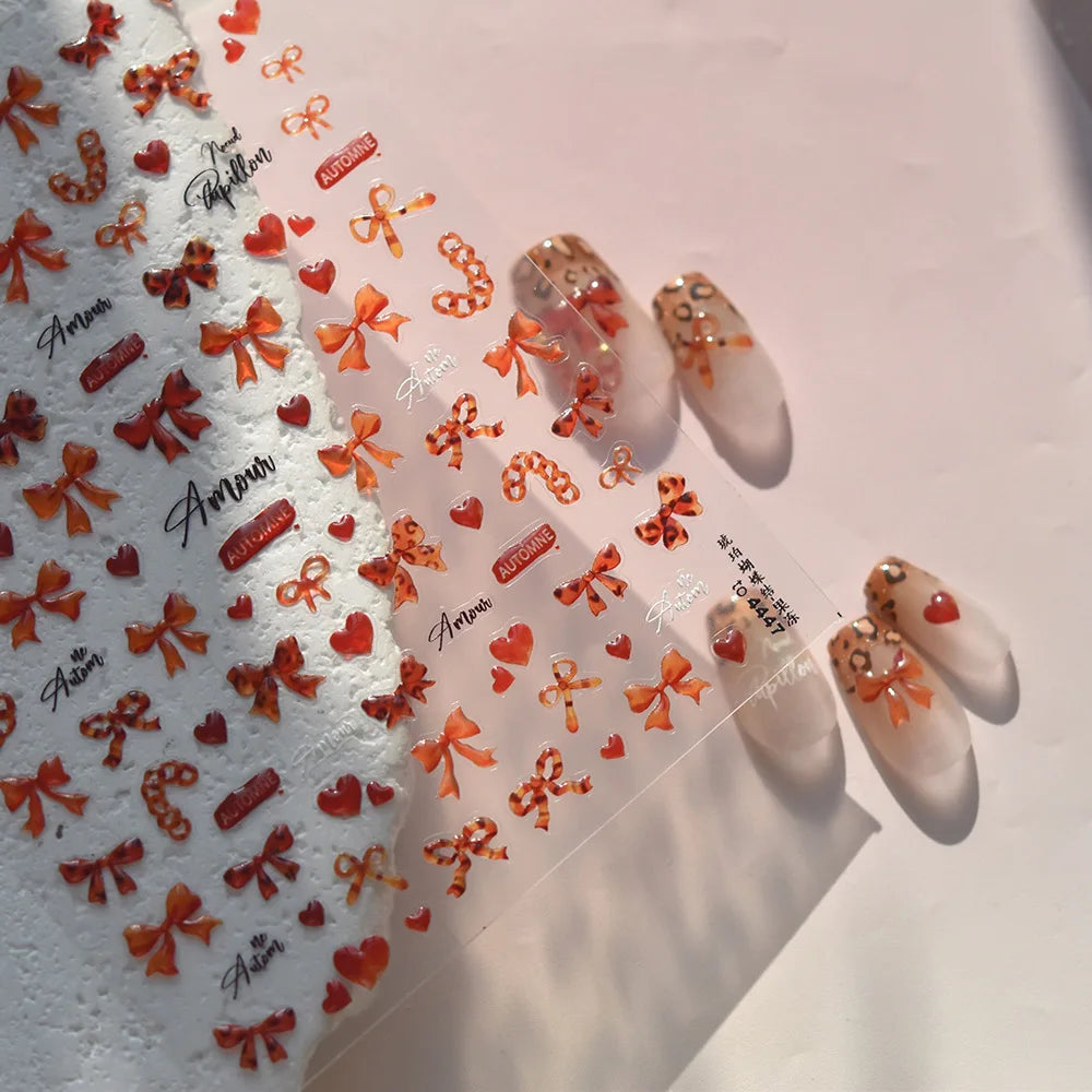 Cute Starfish Nail Charm Stickers for Summer Nail Art - Smarsty