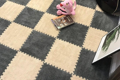 Soft Plush Children's Mat Baby Play Mat Baby Toys Eva Foam Puzzle Carpet In Children's Room Keep Warm Playmat 30*30*1CM by Smarsty