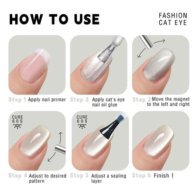 Magnetic Cat Eye Gel Nail Art Pen for 3D Manicure - Smarsty