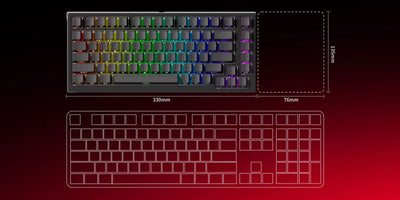 75 Percent Keyboard With Magnetic Switch For Gaming - Smarsty