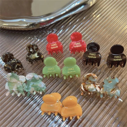 Mini Acetate Hair Claw Clips For Girls Cute Lightweight Grip - Smarsty