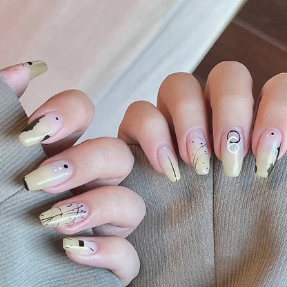 Long Coffin Nails with Glitter Diamond Finish - Smarsty