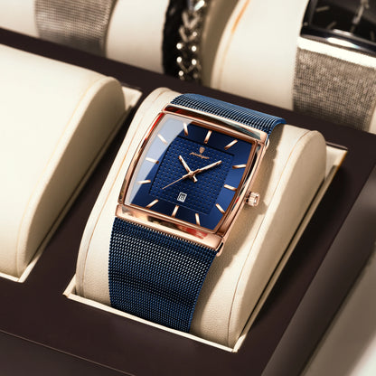 Men's Waterproof Quartz Watch with Luminous Date Feature - Smarsty