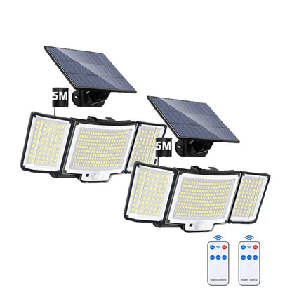 LED Solar Motion Sensor Outdoor Wall Lamp Waterproof - Smarsty