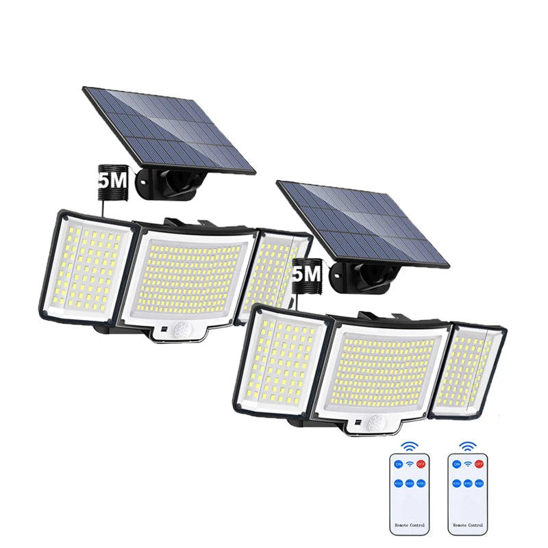 LED Solar Motion Sensor Outdoor Wall Lamp Waterproof - Smarsty