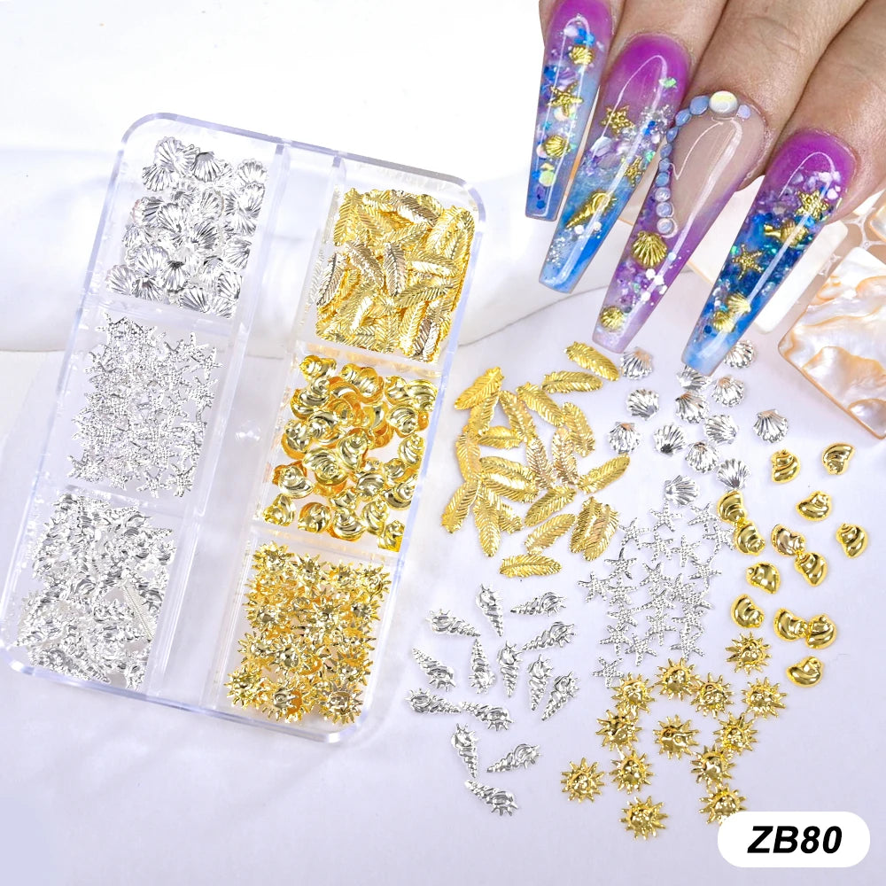 Metal Ocean Nail Art Charms for Stunning Manicures - Smarsty