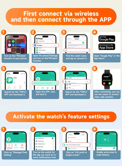 Smartwatch with Bluetooth Call and Health Monitoring - Smarsty