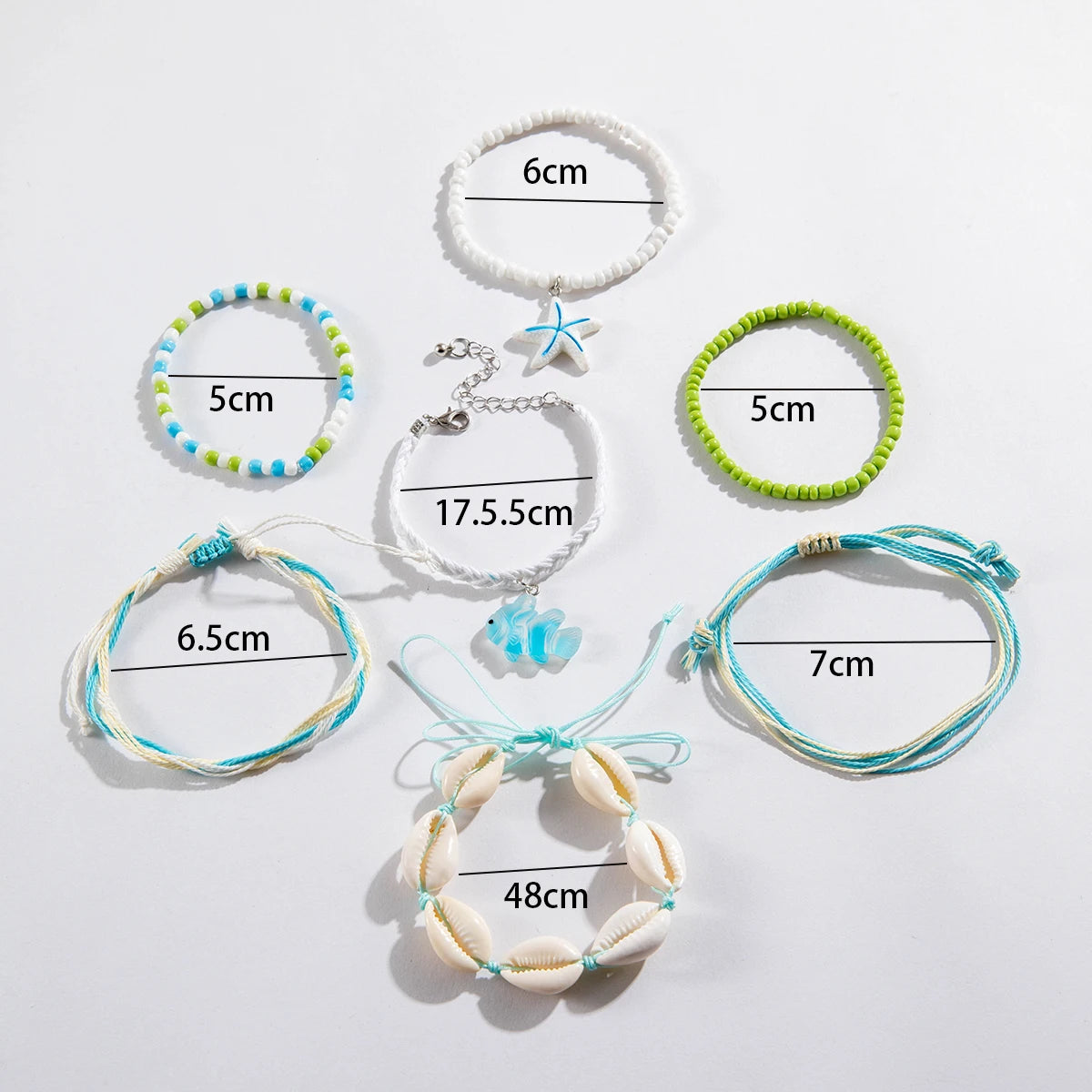 Bohemian Shell Beaded Bracelet Set for Women - Smarsty