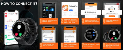 EIGIIS KE3 Smart Watch Bluetooth Call Waterproof Health Monitor - Smarsty