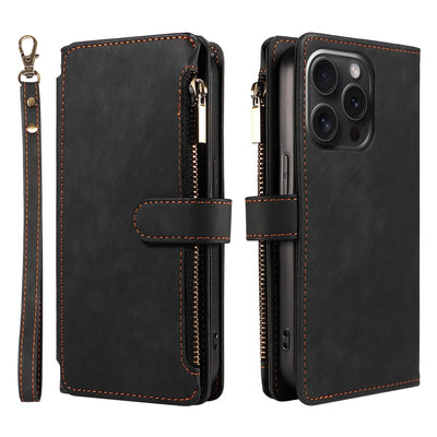 PU Leather Phone Case for Samsung Galaxy S25Edge Ultra S24 S23 S22 S21 S20 S10 S9 S8Plus FE Note20 Flip Wallet Style Phone Cover - Smarsty