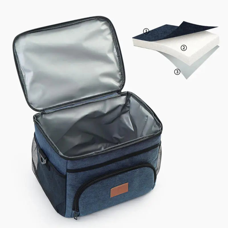 Large Capacity Insulated Lunch Backpack Leak Proof Bag - Smarsty